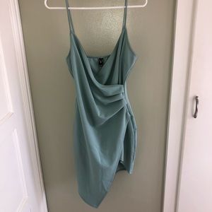 Mint green mini dress